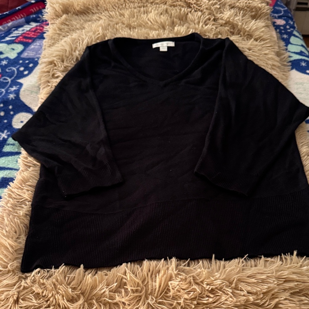 New York & Company Black Sweater - Crew Neck